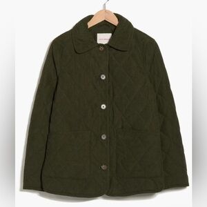 Lucky Brand Women's Dark Green Quilted Utility Jacket size S